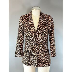 Likely NWT Amelia Notch Lapel Blazer in Leopard Size XS
